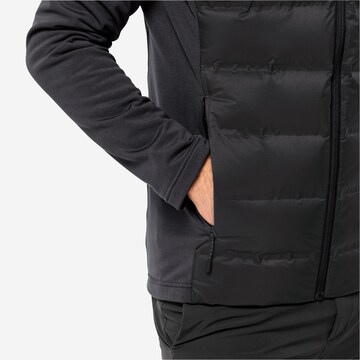 JACK WOLFSKIN Athletic Fleece Jacket in Black