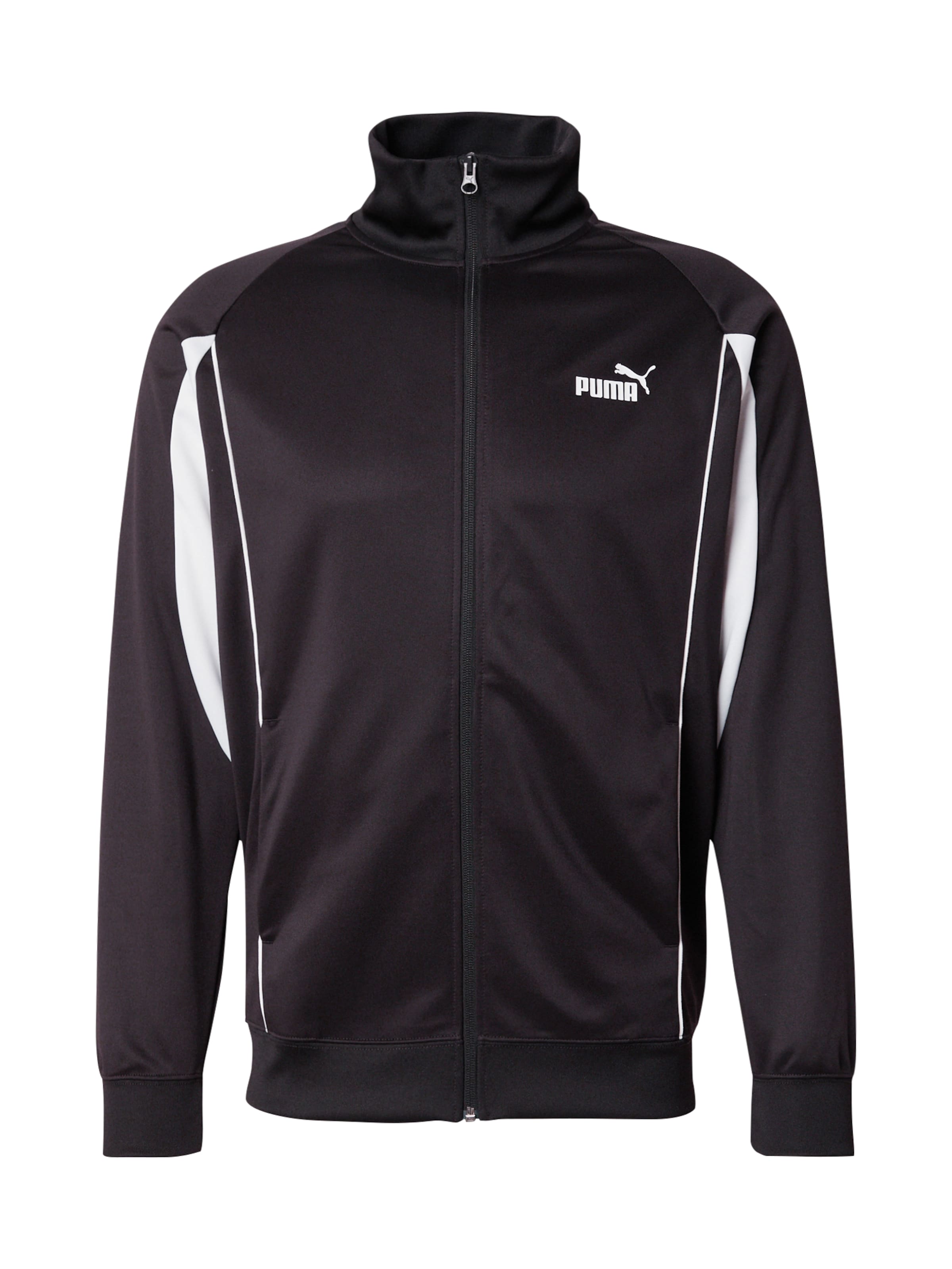 PUMA Casaco de treino em preto / branco, Vista do artigo