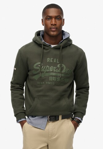 Sweat-shirt Superdry & Co en vert : devant