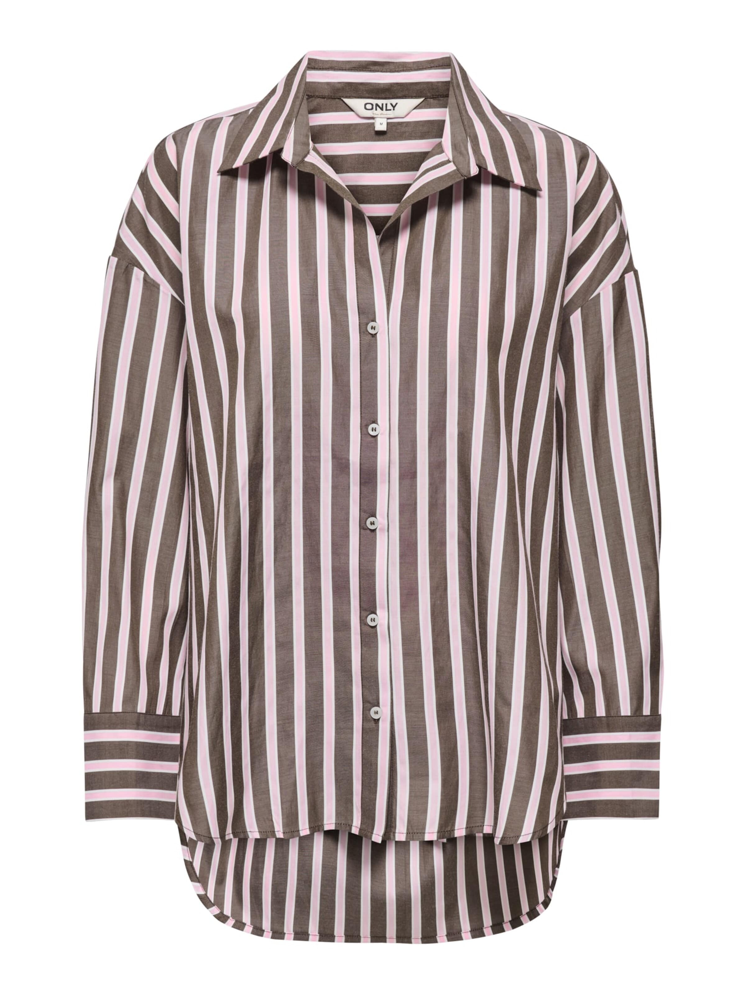 ONLY Blouse 'Oregon' in Bruin: voorkant