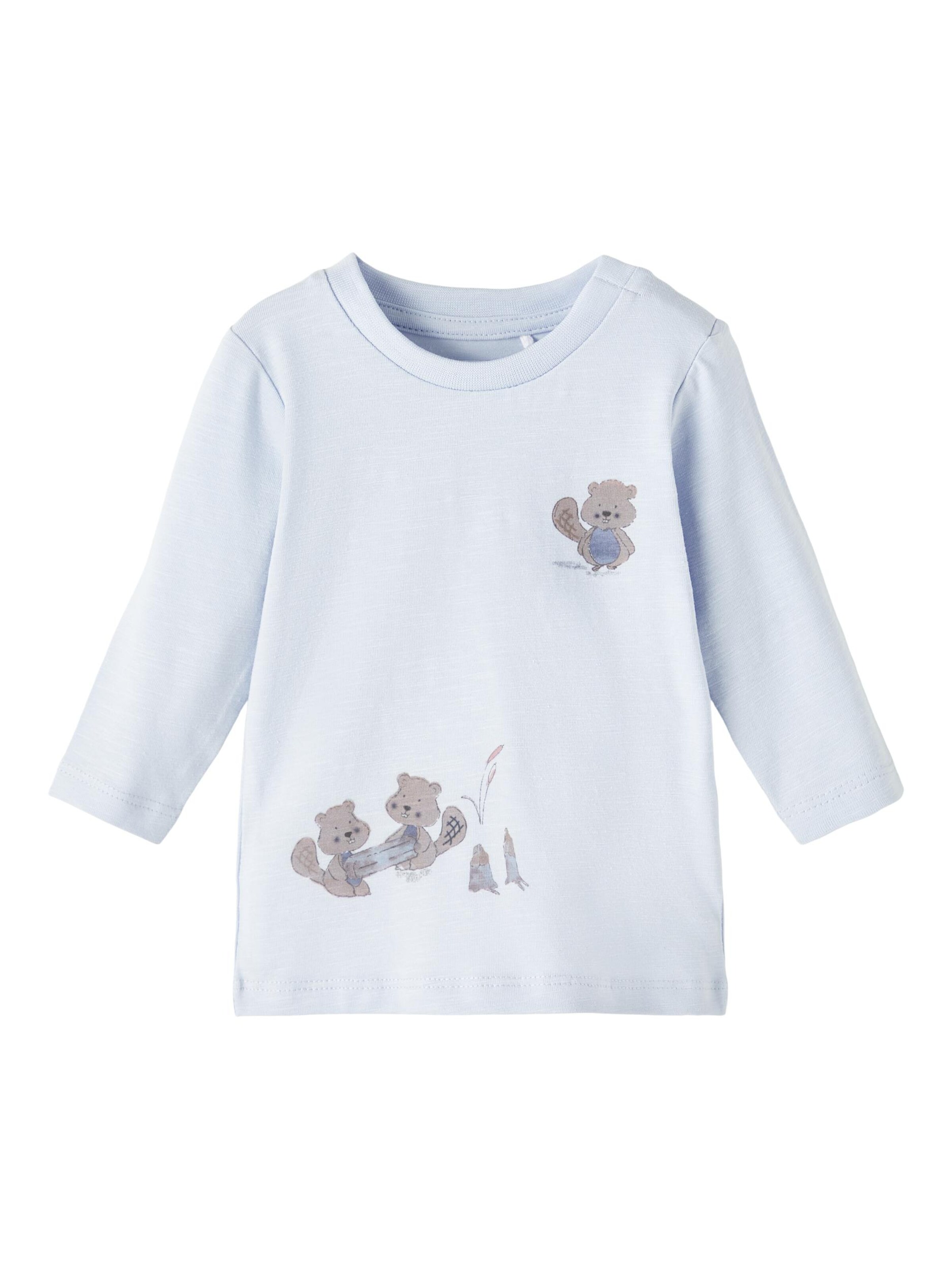 Kinder Bekleidung NAME IT Shirt 'Didrik' in Hellblau, Blaumeliert - BX34252
