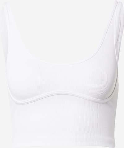 Top 'Anine' Gina Tricot pe alb, Vizualizare produs
