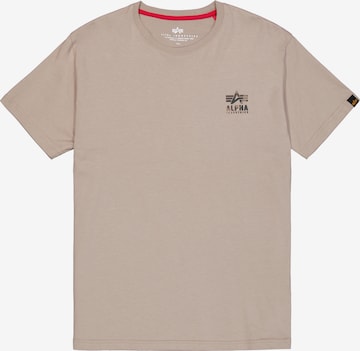 ALPHA INDUSTRIES Shirt in Beige: front