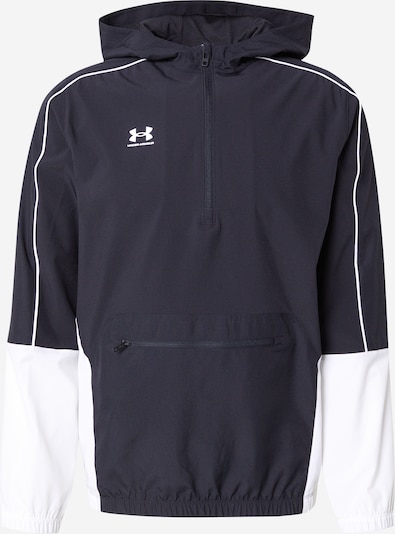 UNDER ARMOUR Casaco deportivo 'Challenger' em preto / branco, Vista do artigo