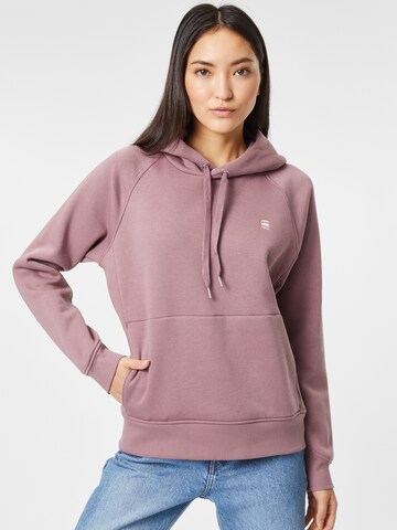G-Star RAWSweater majica 'Premium core 2.0' - ljubičasta boja: prednji dio