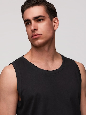 Ombre Shirt in Schwarz