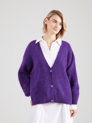 AMERICAN VINTAGE Cardigan 'EAST' i lilla: forside