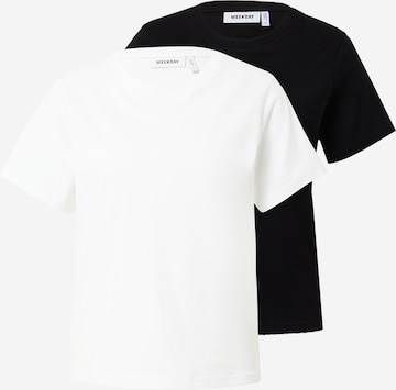 WEEKDAY T-Shirt in Schwarz: predná strana