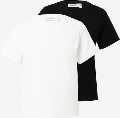 WEEKDAY Shirts i sort / hvid, Produktvisning