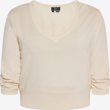 faina - Jersey en beige: frente