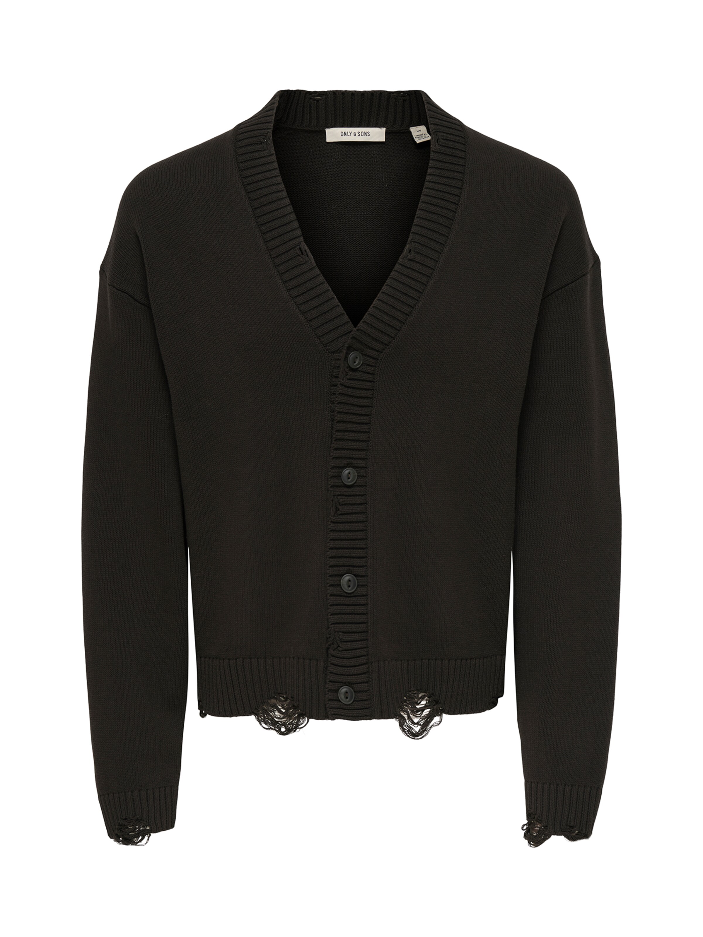 Only & Sons Knit Cardigan 'ONSTUNE' in Brown: front