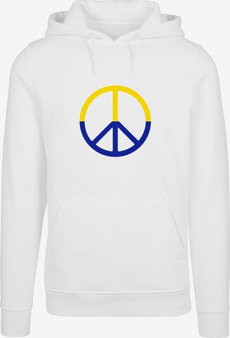 Felpa 'Peace - 2 Color Peace' di Merchcode in bianco: frontale