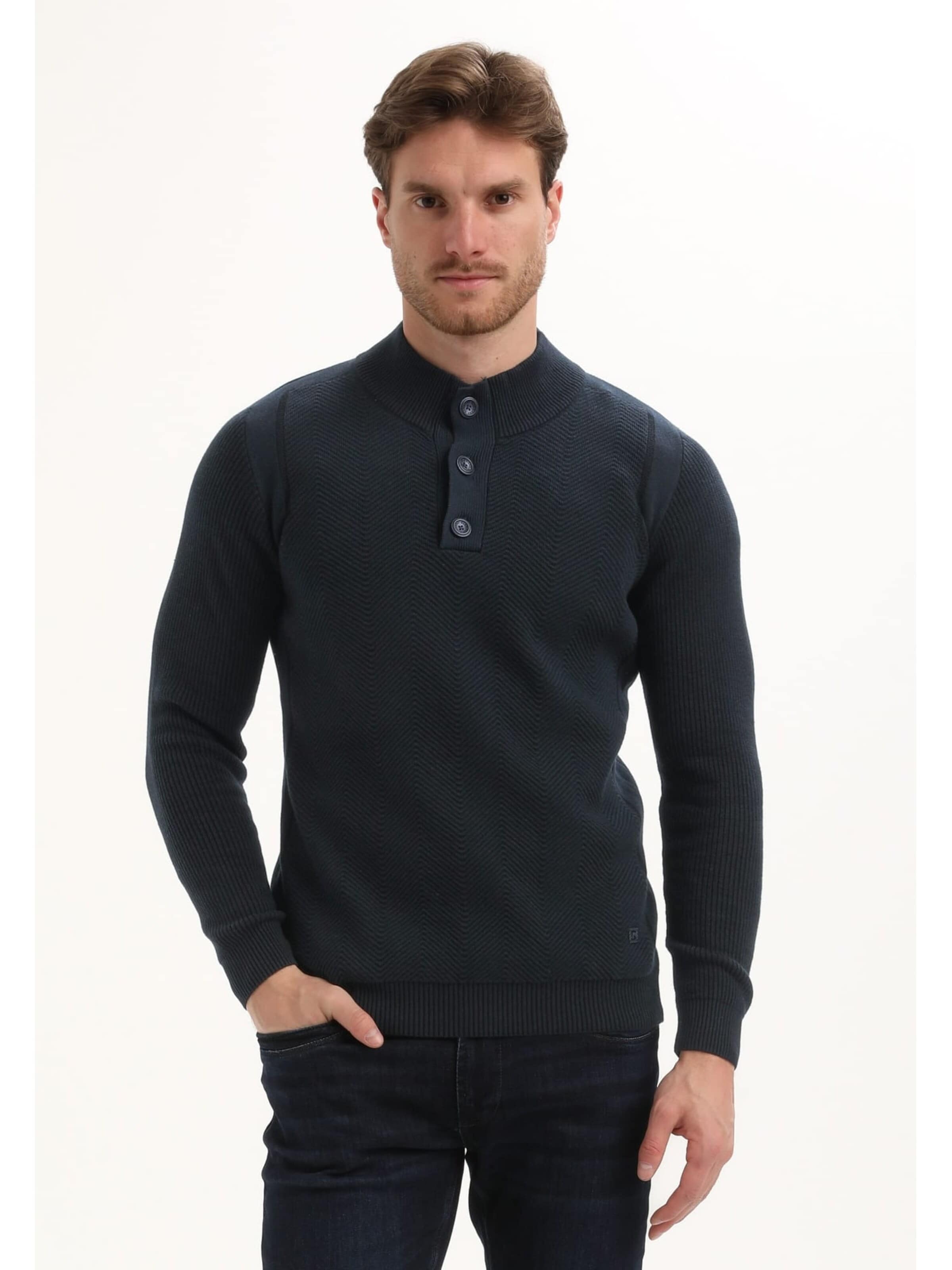 Gabbiano Sweater in XXL in Navy, Item view