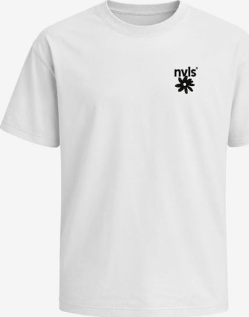 Neverless Shirt 'Artstudio Flowers' in Weiß: Vorderseite