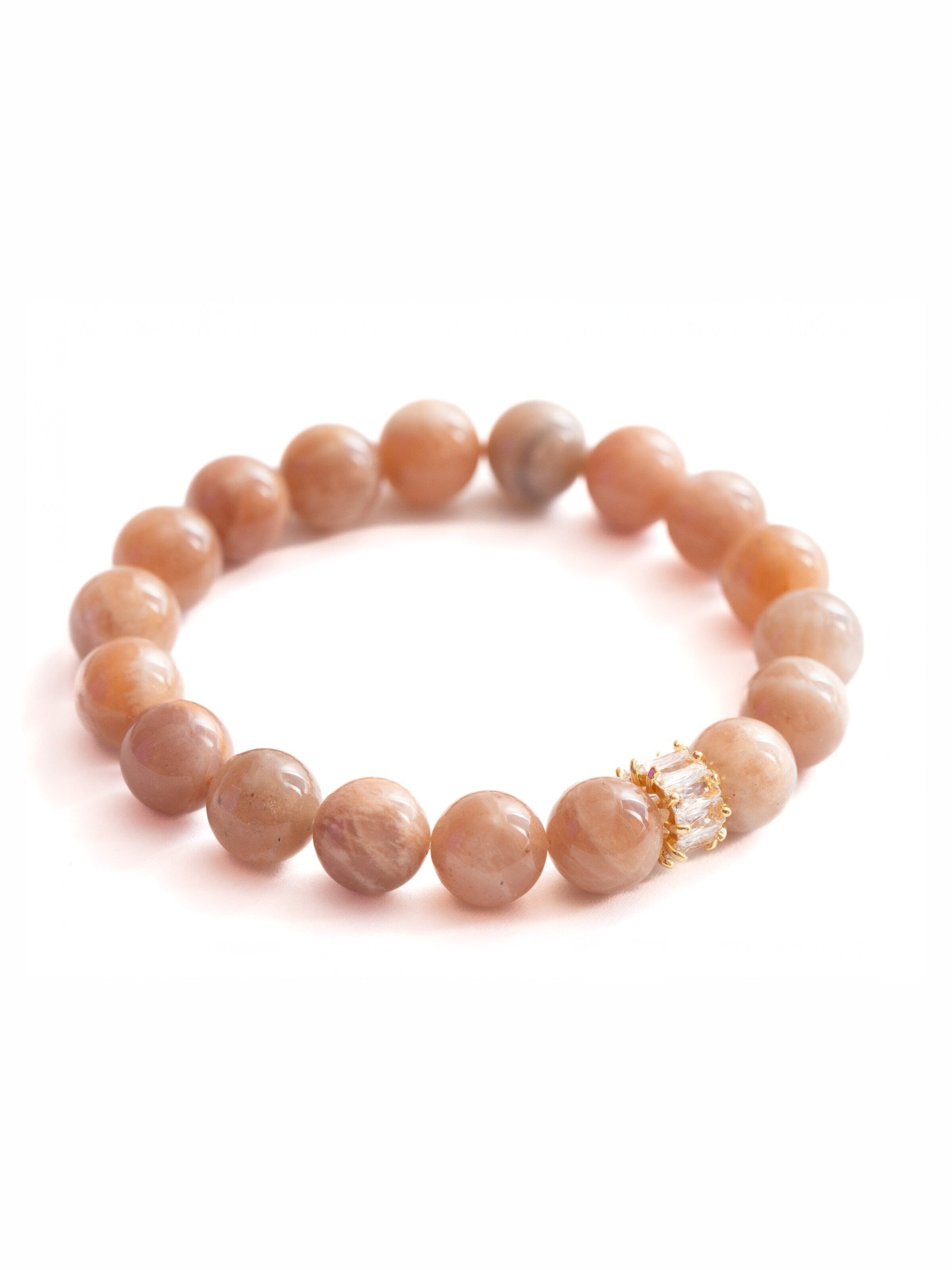 Secret Stones Armband 'Golden Glow' in Orange: Vorderseite