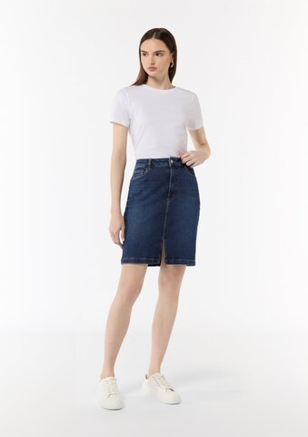 comma casual identity Rok in Blauw: voorkant