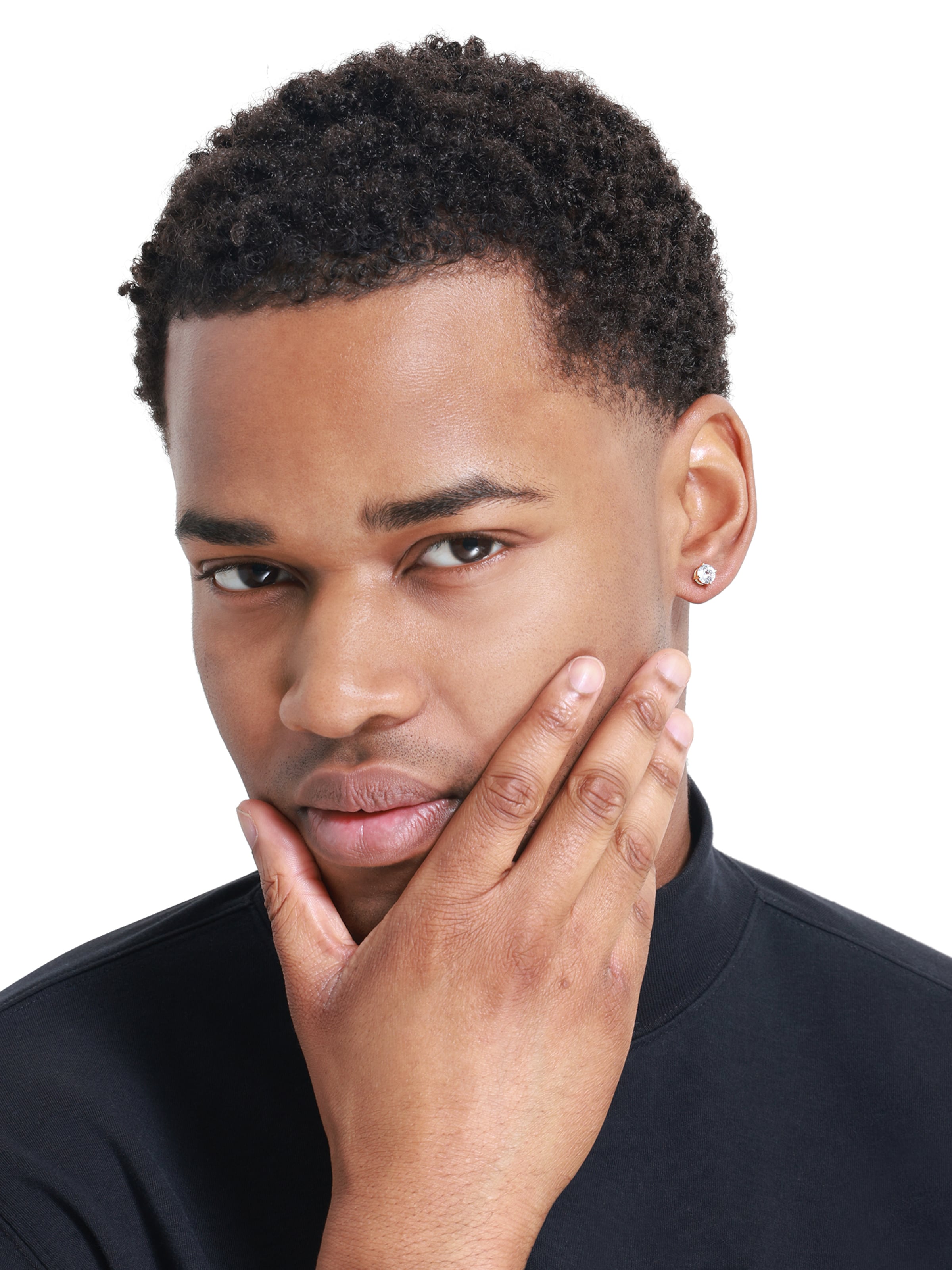 Heideman Ohrring 'Nathan ' in Gold: Vorderseite