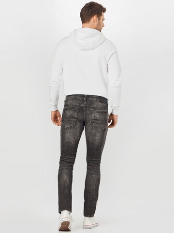 Coupe slim Jean 'Glenn' JACK & JONES en noir