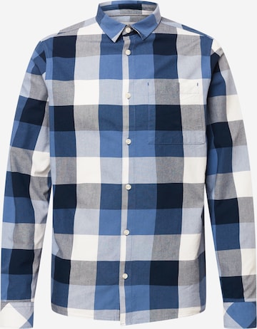 !Solid Regular fit Button Up Shirt 'Alexx' in Blue: front