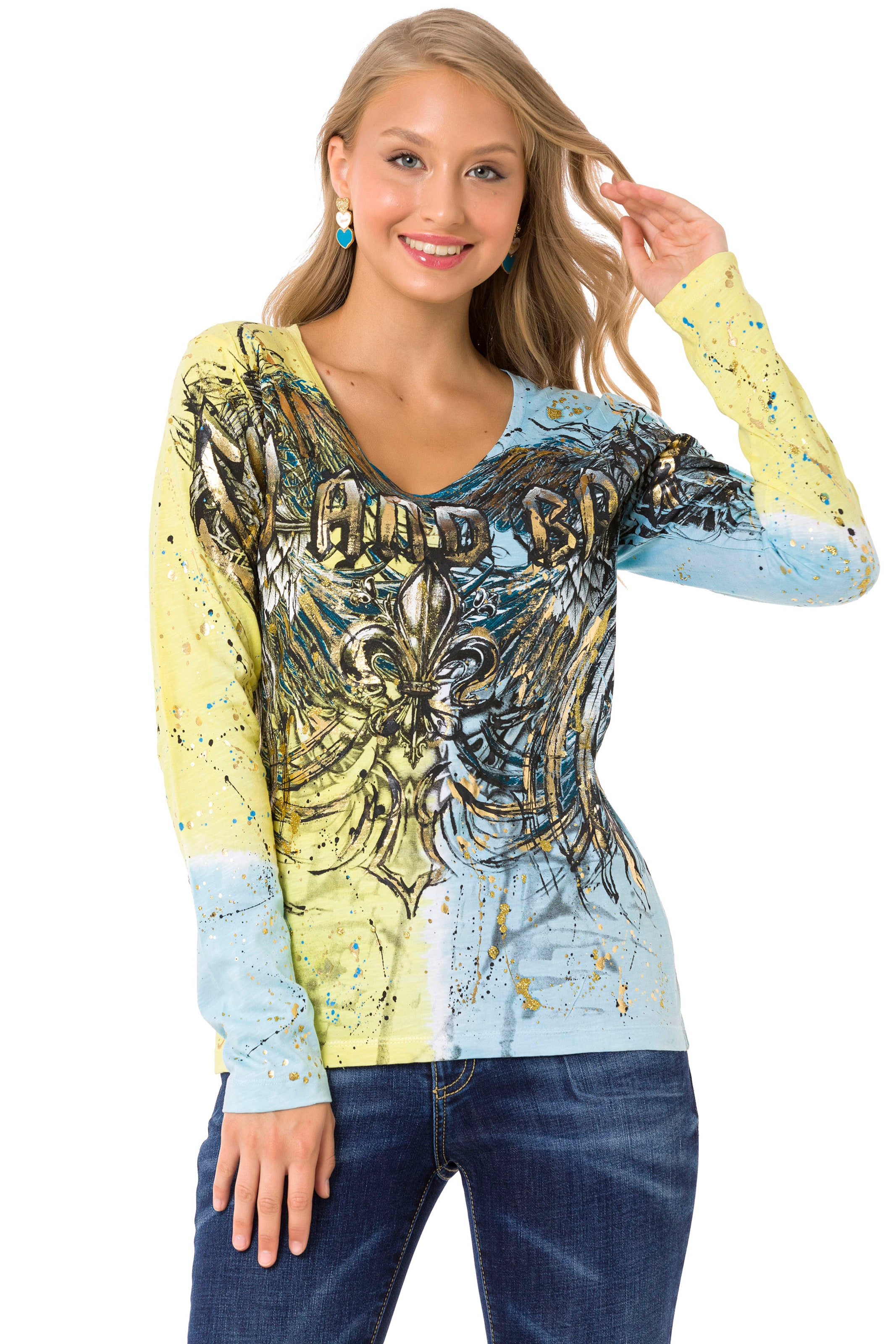 CIPO & BAXX Shirt in Blau