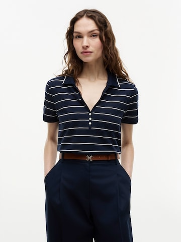 T-shirt TOMMY HILFIGER en bleu : devant