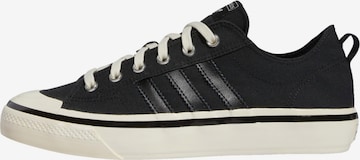 Baskets basses 'Nizza Rf 74' ADIDAS ORIGINALS en noir : devant