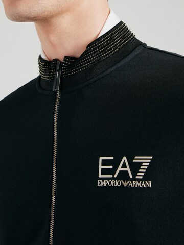 EA7 Emporio Armani Кофта на молнии в Черный