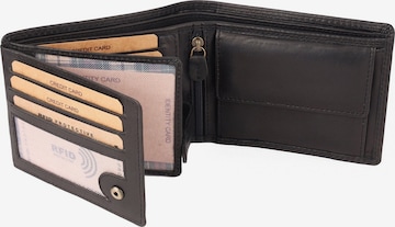 Benthill Wallet in Black: front