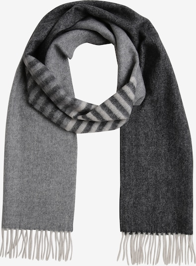 Andrew James Scarf in Anthracite / Basalt grey / Light grey / Wool white, Item view