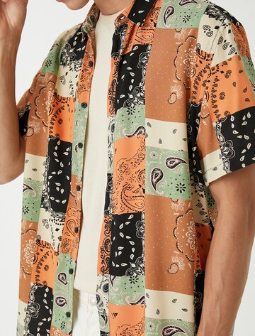 Koton Comfort fit Button Up Shirt in Orange
