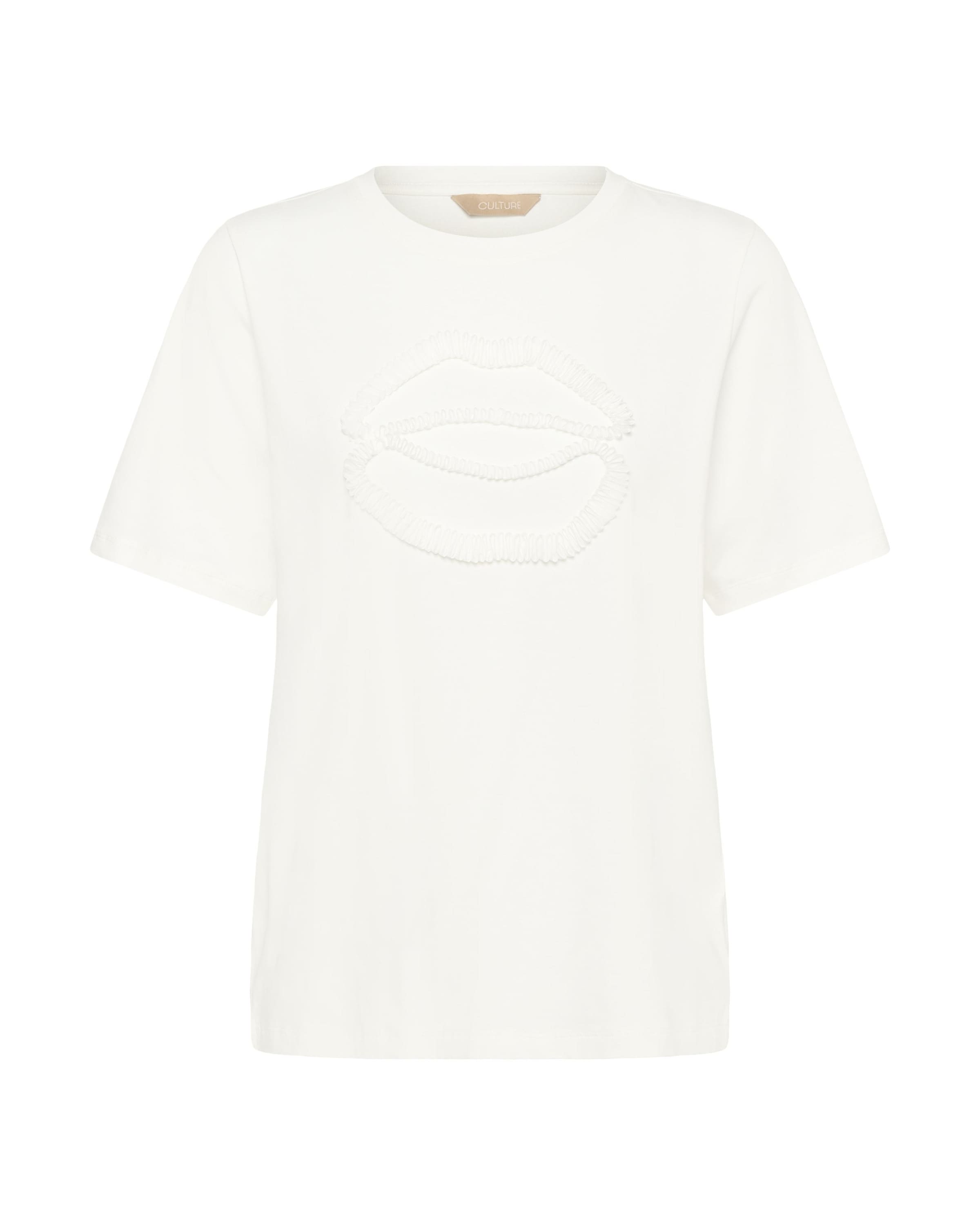 CULTURE Shirt 'Lippy' in White: front