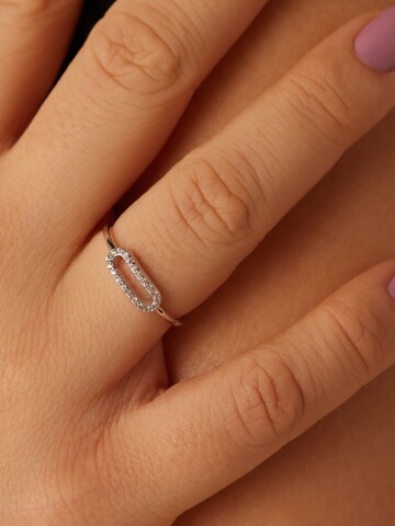 Lucardi Ring in Silver: front