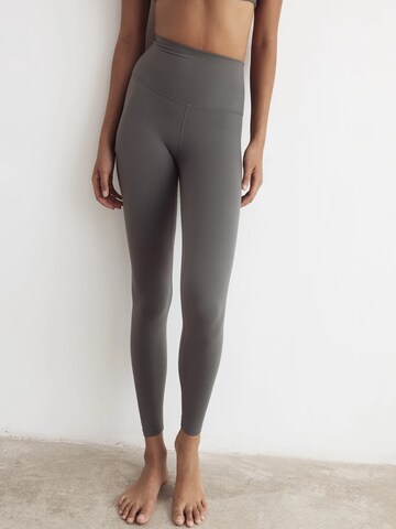MyLibi Skinny Leggings 'Leggings de cintura alta grises – Netis Slate Grey' in Grijs