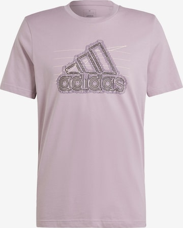 T-Shirt fonctionnel ADIDAS SPORTSWEAR en violet : devant