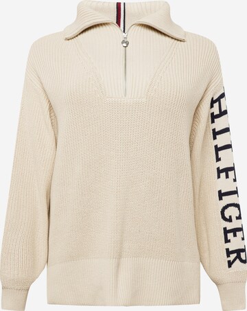 Tommy Hilfiger Curve Pullover i beige: forside