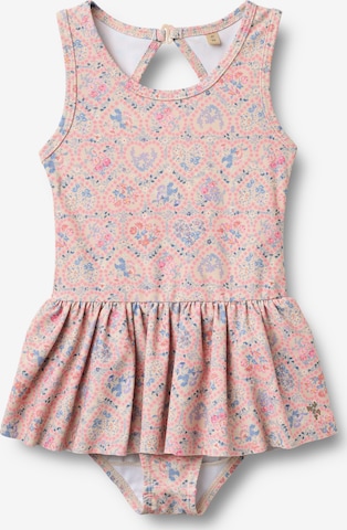 WHEAT Badpak 'Erna' in Roze: voorkant