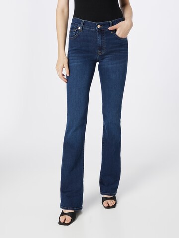 7 for all mankind Bootcut Jeans in Blauw: voorkant