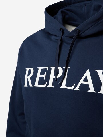 REPLAY Sweatshirt i blå