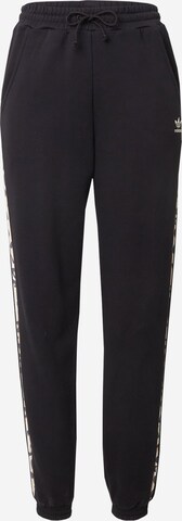 Effilé Pantalon ADIDAS ORIGINALS en noir : devant