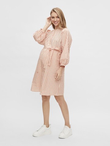 MAMALICIOUS Shirt Dress 'Fiona' in Pink