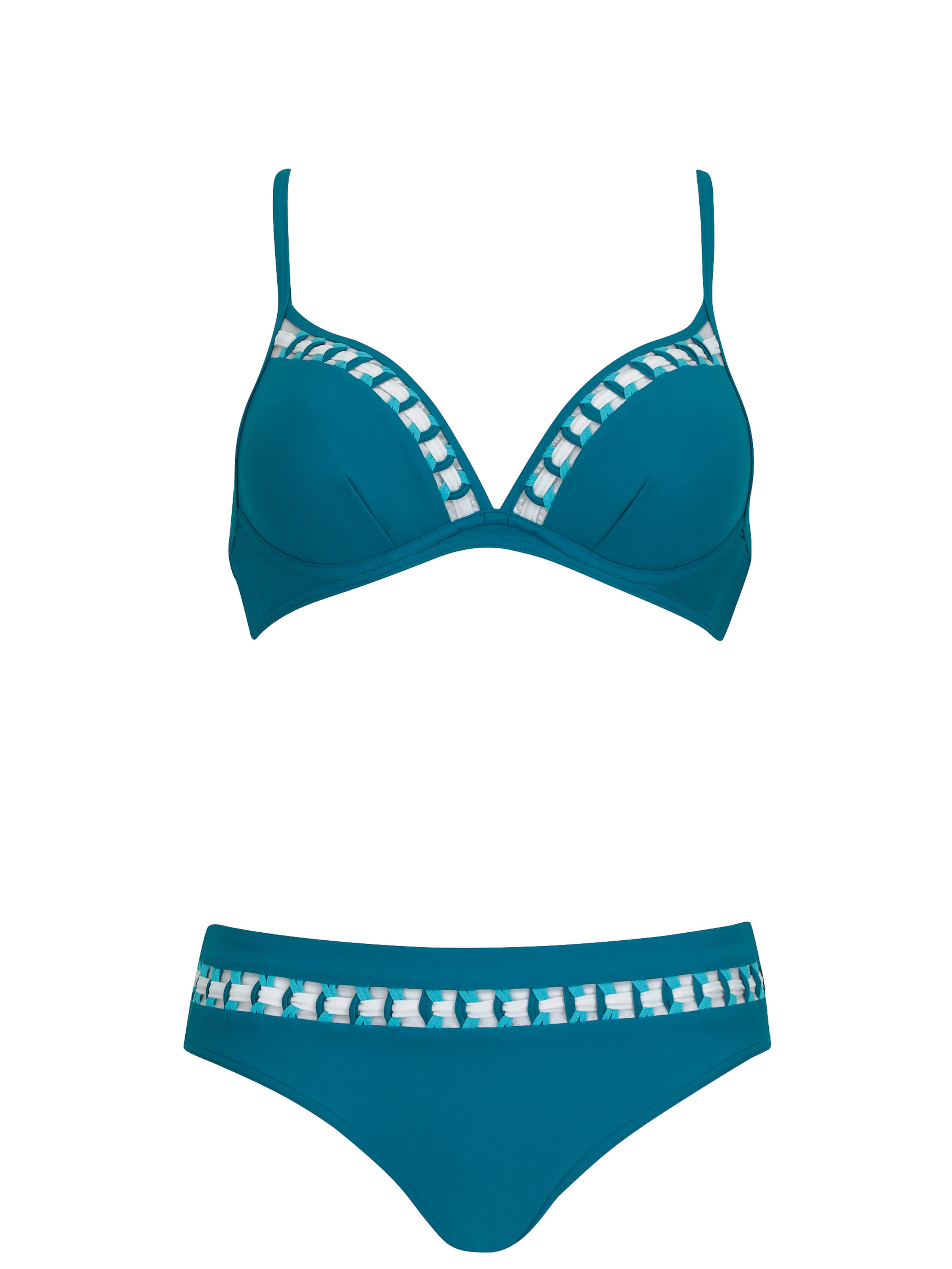 SUNFLAIR Triangel Bikini i blå: forside