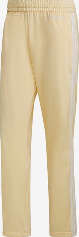 ADIDAS ORIGINALS Pants 'Straight' in Yellow: front