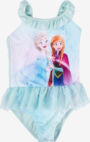 Disney Frozen Swimsuit 'Elsa & Anna Frozen' in Blue: front