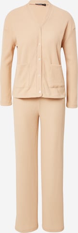 Nasty Gal Leisure suit in Beige: front