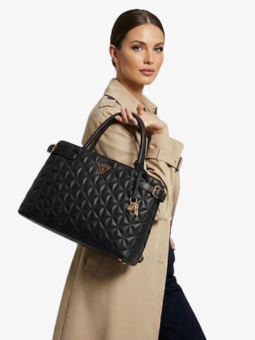 GUESS - Malas de tiracolo 'Guess Sacs à main matelassé Paisleigh Black' em preto: frente