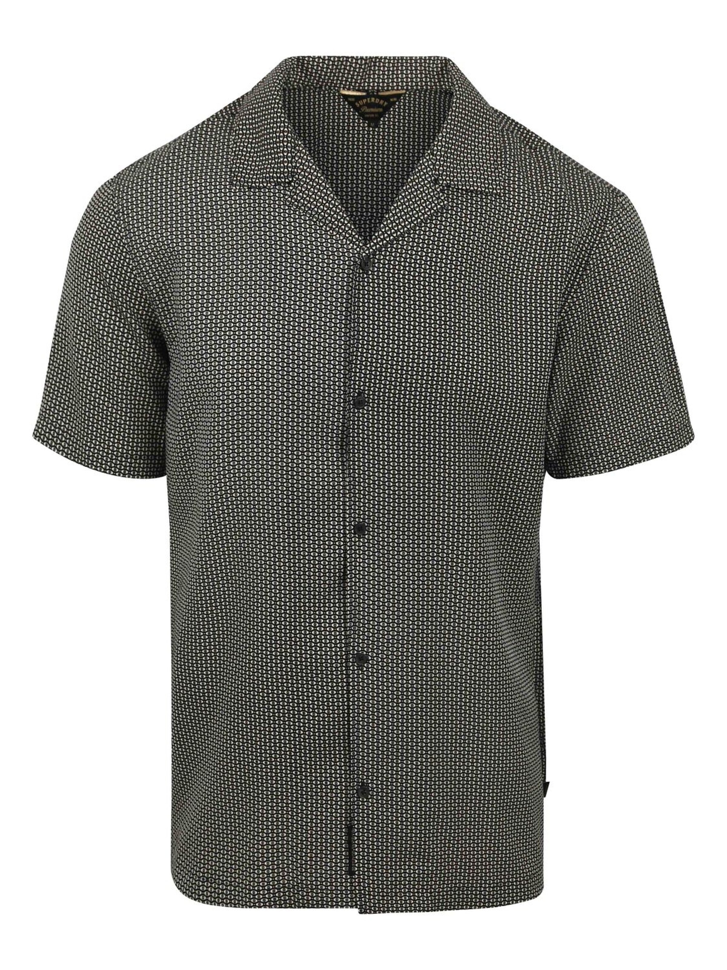 Superdry Regular Fit Hemd‌‌‌‌‌‌‌‌‌ in Schwarz: Vorderseite
