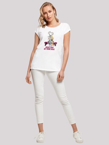 F4NT4STIC Shirt 'Looney Tunes Bugs And Lola Valentine's Cuddle' in Weiß