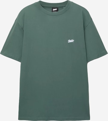 Pull&Bear Shirt 'STWD' in Green: front
