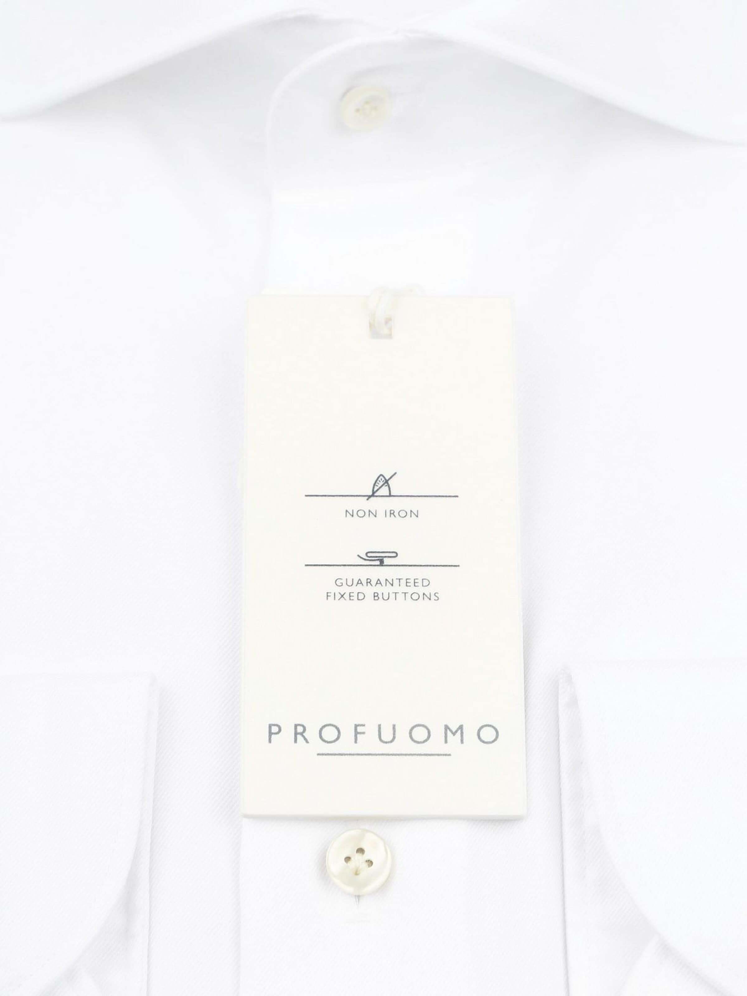 Profuomo Slim fit Overhemd in Wit