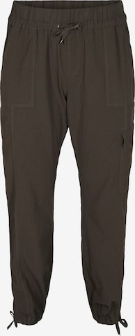 Zizzi Tapered Hose 'JEASY' in Grün: predná strana